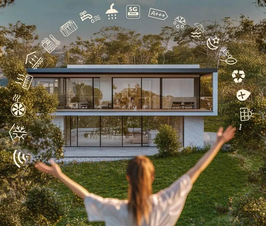 A++ heat pump house